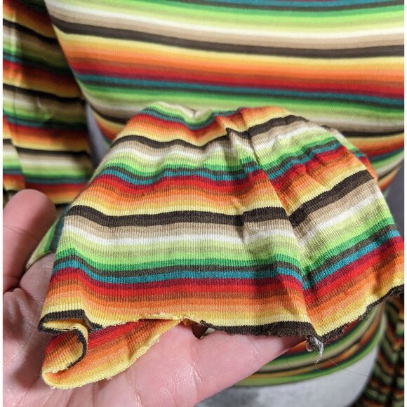 Mais X Frida Retro Striped Open Back Top Size Large - Picture 4 of 7